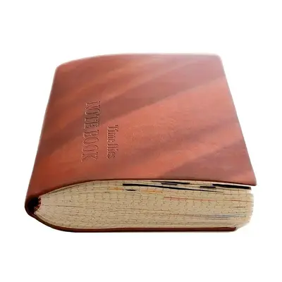 A5 Grid Notebook, 1 Count Vintage Cover Notebook, Travel Diary School Office Meeting Record Notebook, Stationery Supplies, Sc...