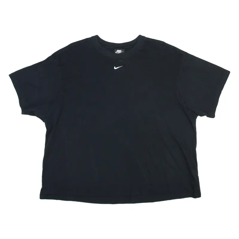 NIKE Womens T-Shirt Black Crew Neck XL