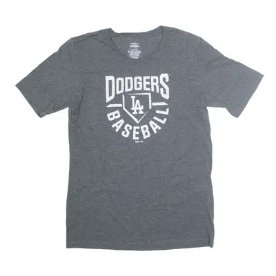 MLB LA Dodgers USA T-Shirt Grey Short Sleeve Boys L