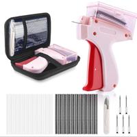 Mini Sewing Tool Kit with Storage Bag, 1 Set Including Handheld Sewing Gun & Needles & 2000pcs Micro Fasteners & Scissor, Sew...