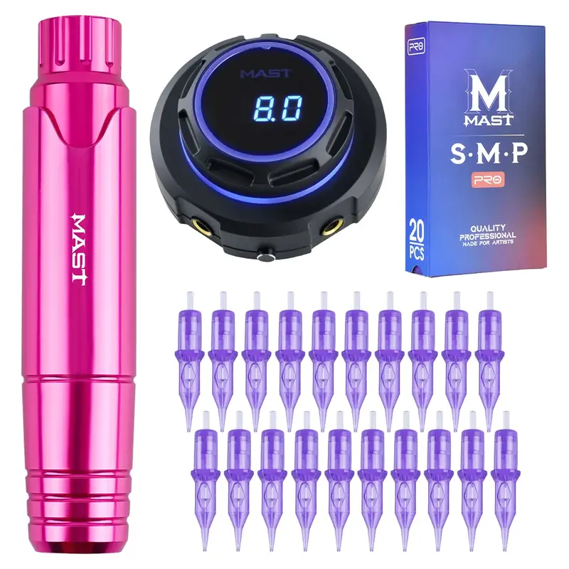 5 Sets Mast P10 Tattoo Machine Kit Halo Power Supply Permanent Makeup SMP