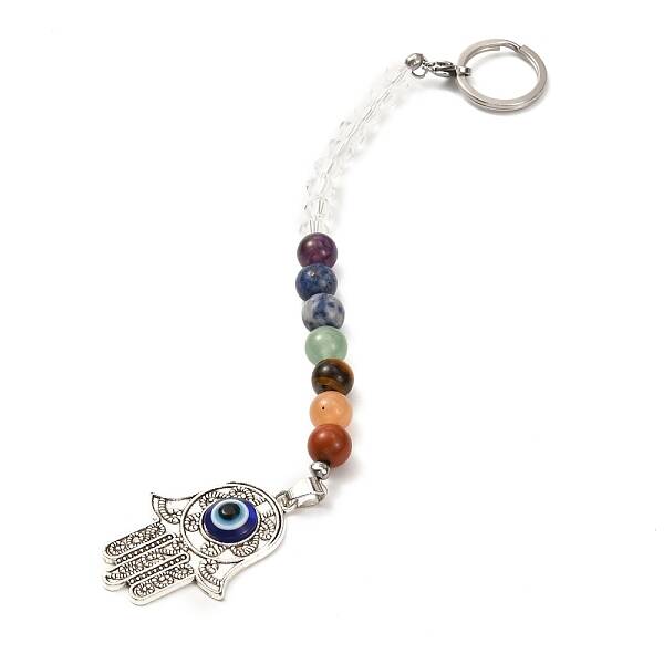 Chakra Gemstone Keychain