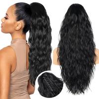 26/30 Inch Claw Clip Ponytail Extension for Women Long Wavy Pony Tails Hair Extensions Fluffy Natural Looking Synthetic Clip ...