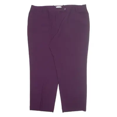 CALVIN KLEIN Chino Womens Trousers Purple Regular Straight W44 L31