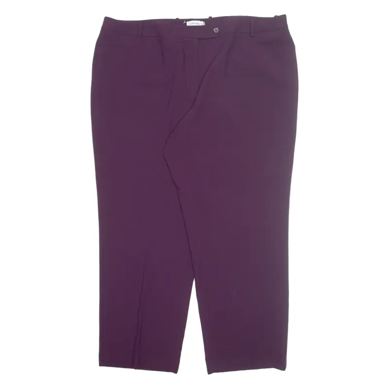 CALVIN KLEIN Chino Womens Trousers Purple Regular Straight W44 L31
