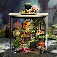 Wooden DIY Miniature House Kit, 1 Box DIY Miniature Garden Model, DIY Handmade House Kit, Assemble Model Kit, Birthday Gifts,...