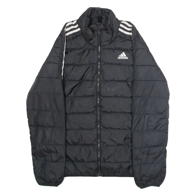 ADIDAS Womens Puffer Jacket Black L