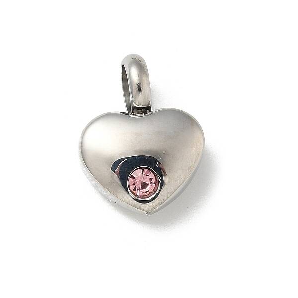 304 Stainless Steel Rhinestone Pendants