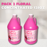 Caro's Floral Multi-Cleaner Concentrate Professional Cleaning Solution 2 Gallons 128 Oz Each for Effective Dirt and Grime Rem...