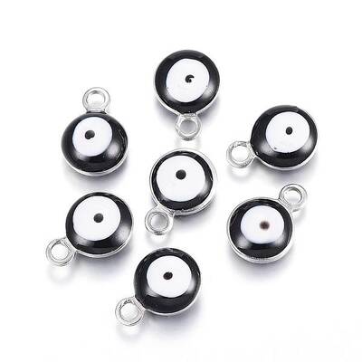 304 Stainless Steel Enamel Charms
