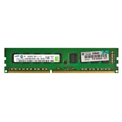 HP 662609-571 | 4GB DDR3-1600MHz PC3-12800 ECC Unbuffered UDIMM CL11 2Rx8 1.5V 240-Pin Memory Module