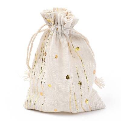 Christmas Theme Cotton Fabric Cloth Bag