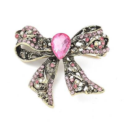 Butterfly Alloy Rhinestone Brooches for Backpack Clothes