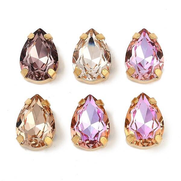 Brass Glass Rhinestone Sew on Rhinestones
