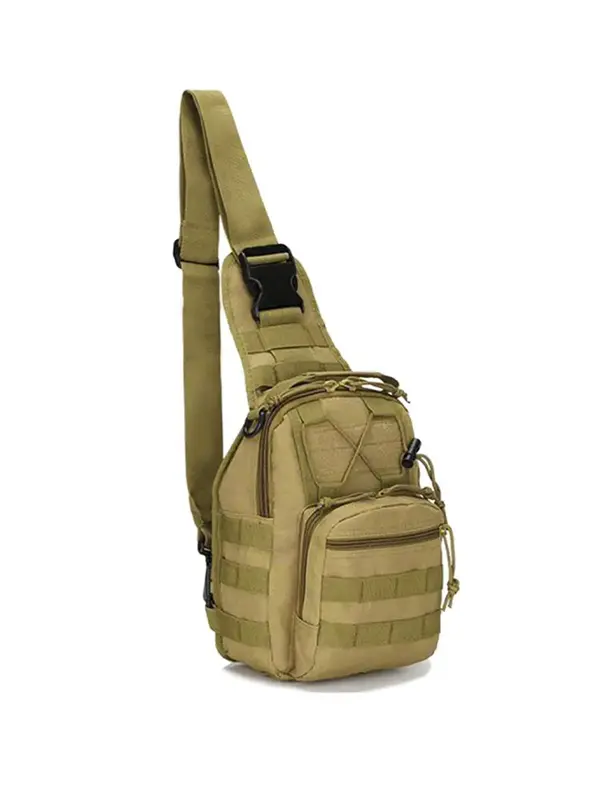 Summer Multifunction Tactical Sling Bag with Adjustable Strap, Oxford Trendy Body Zipper Chest Bag for Men & Women, Everyday ...