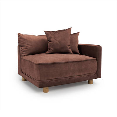Oslo Sectional Right Side End Piece (Burnished Blush)