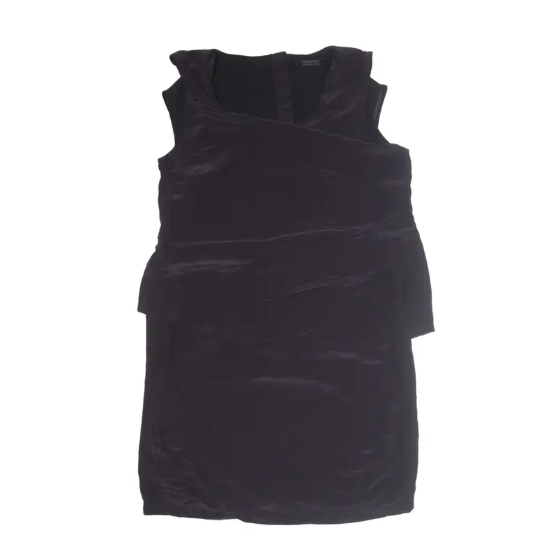 ALL SAINTS Shift Dress Grey Sleeveless Knee Length Womens UK 10