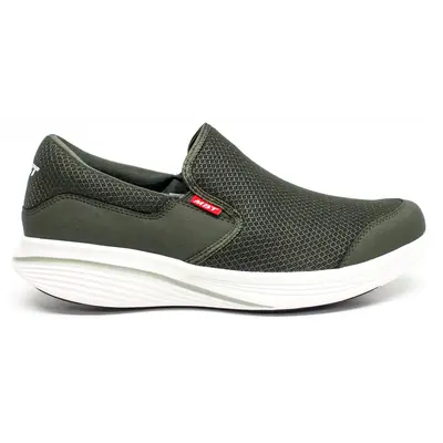 MBT Modena III Leather Textile Women's Slip On Shoes - Army Green - Size:US 7.5 Women