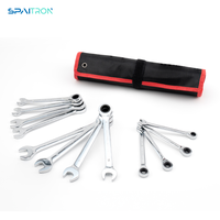 12Piece Ratcheting Wrench Set | Metric | Ratchet Combination Wrenches Set With Organizer| 72-Teeth | Chrome Vanadium Steel | ...