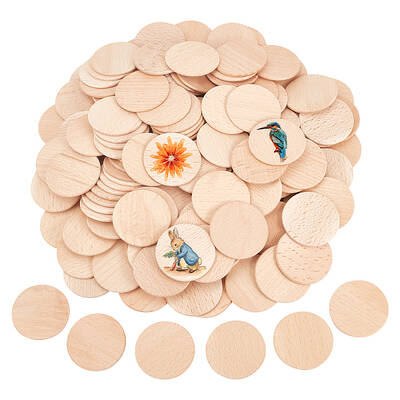 250Pcs Unfinished Wooden Cutouts