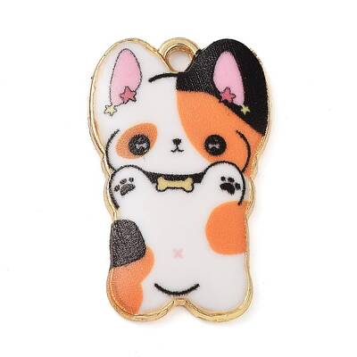 Rack Plating Alloy Enamel Pendants