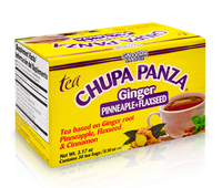 GN+VIDA Chupa Panza Tea (te chupa panza) - 30 Tea Bags, Herbal Supplement Beverage, Fruit Flavor, Dietary Supplement
