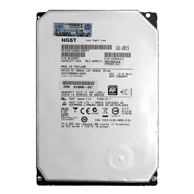 HUH728080AL5204 HGST 8TB 12Gb/s SAS 7200 3.5-inch 128MB Hard Drive