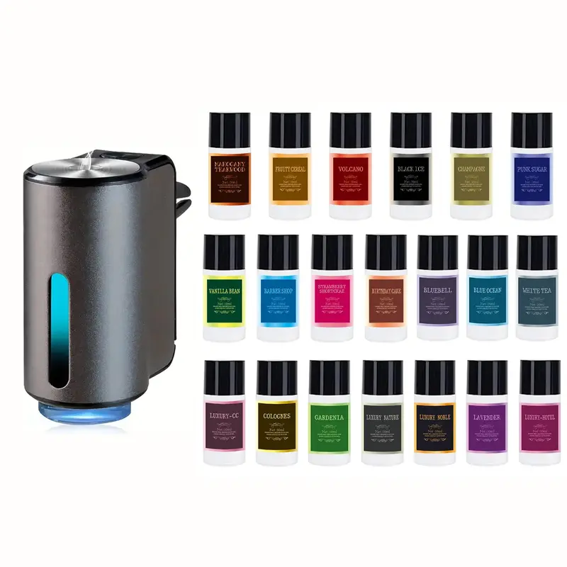 Smart Car Aroma Diffuser, 1 Count USB Rechargeable Car Air Freshener with Essential Oil, Car Air Freshener Machine, Car Inter...