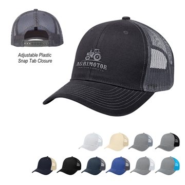 48 Custom Cotton Twill Mesh Back Cap - Structured Crown & Snap ...