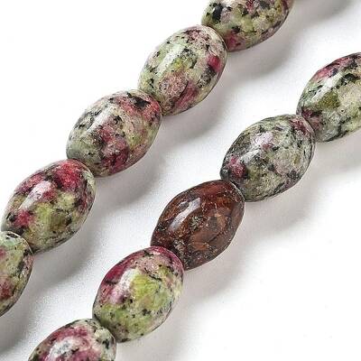 Natural Ruby in Zoisite Beads Strands