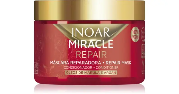 INOAR Miracle Repair regenerating mask for damaged and dry hair 250 g