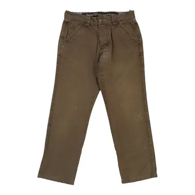 Napapijri Trousers - 32W 28L Brown Cotton
