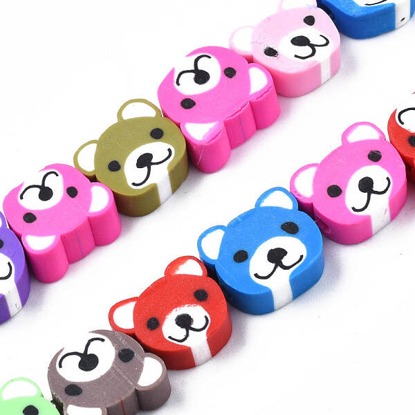 Handmade Polymer Clay Bead Strands