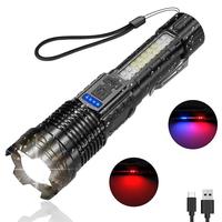 Usb Rechargeable Led Flashlight, High Power Waterproof Zoomable Flashlight, Portable Lighting Equipment for Outdoor Camping F...
