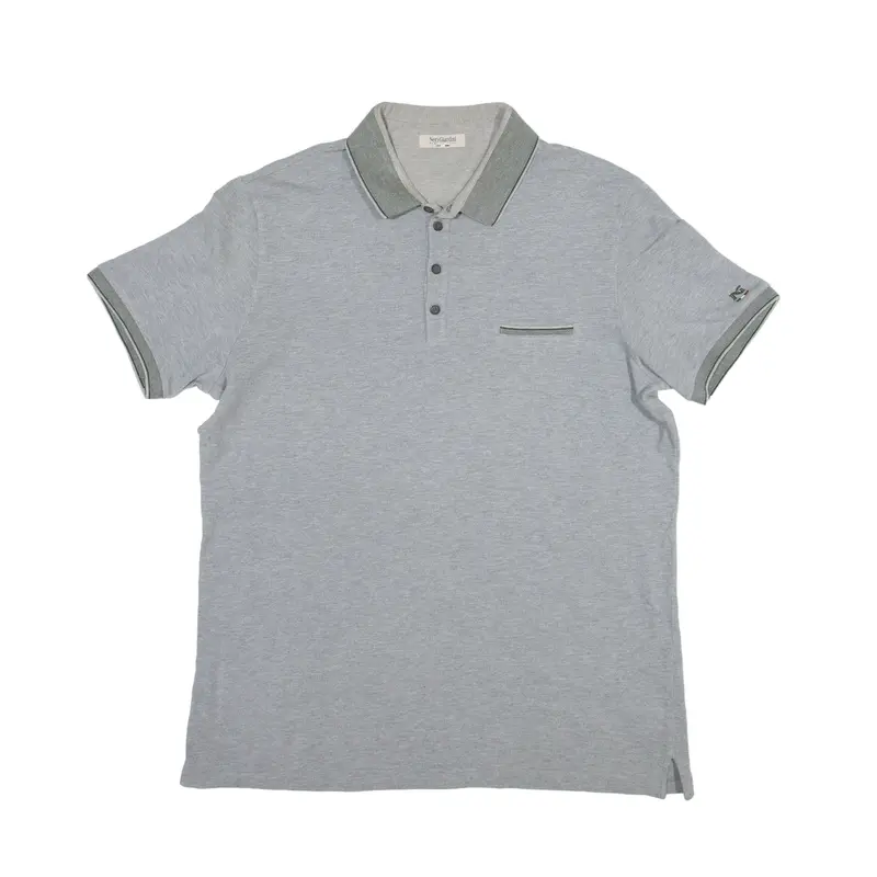 NERO GIARDINI Polo Shirt Grey Short Sleeve Mens L