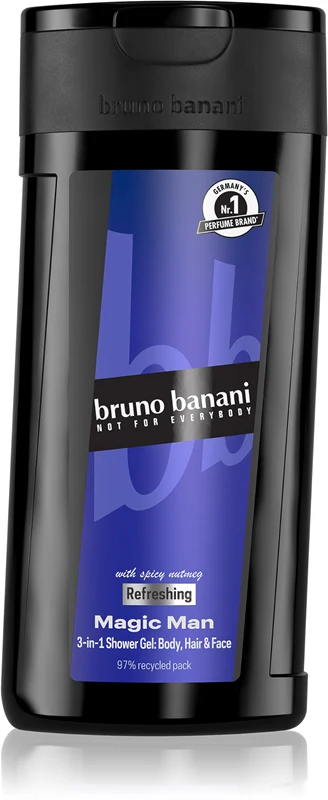 Bruno Banani Magic 3 in 1 refreshing shower gel for men 250 ml