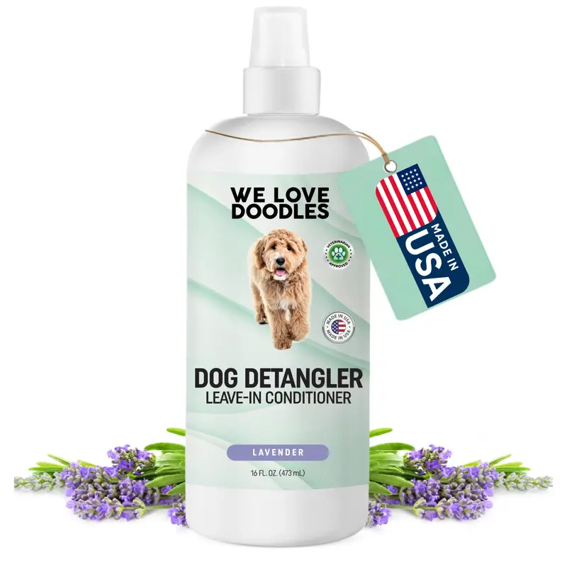 Dog Detangler Spray - Leave-in Conditioner for Dogs - Dog Detangling Spray - Dematting & Tangle Remover - Made in The USA - L...