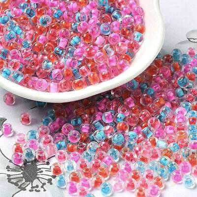 Transparent Glass Round Seed Beads