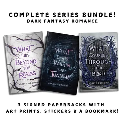Complete Fantasy Romance Series - 3 Signed Paperbacks with Art Prints, Stickers and a Bookmark