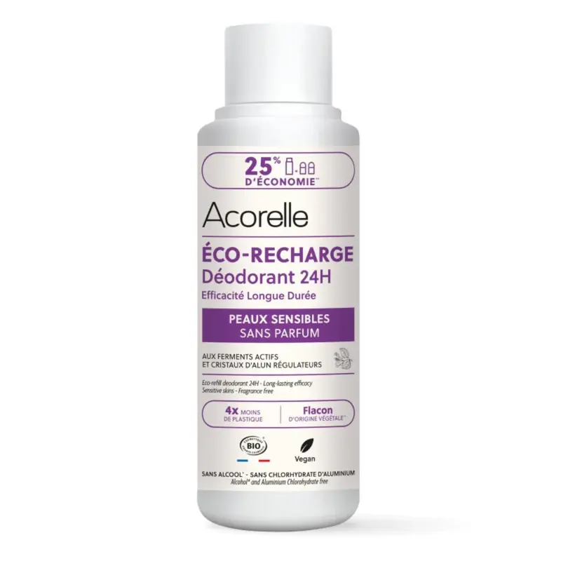 Acorelle 24h roll-on deodorant, long-lasting effectiveness Sensitive skin 100ml