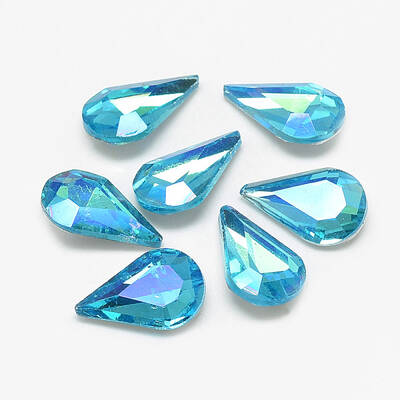 Pointed Back Glass Rhinestone Cabochons