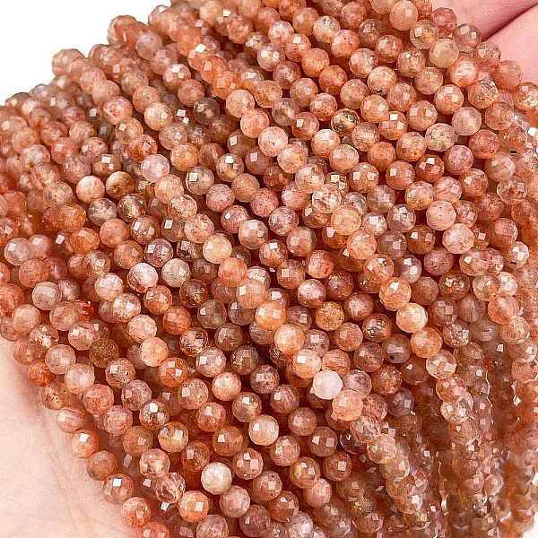 Natural Sunstone Beads Strands