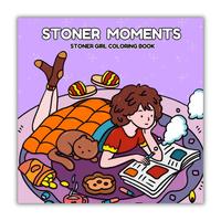 Best Summer Gift Stoner Moments: Stoner Girl Coloring Book Featuring Cute and Cozy Daily Activities, Whimsical Drawings for R...