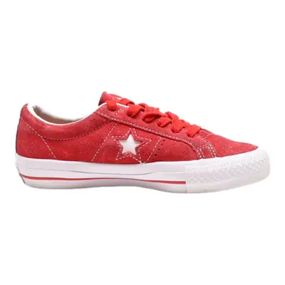 CONVERSE Low Top Trainers Red Canvas Womens UK 3
