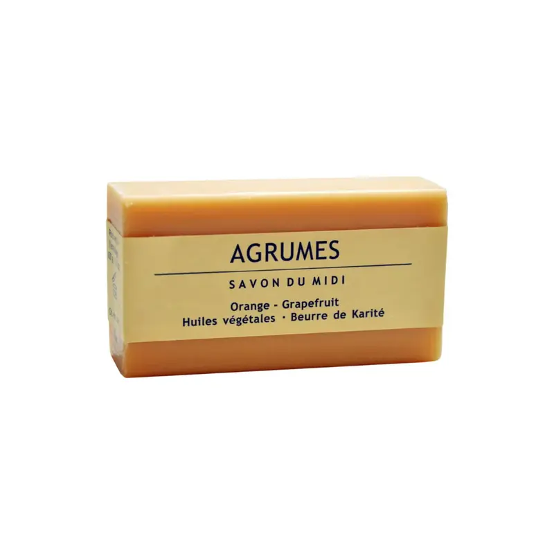 Savon du midi Soap with Shea Butter, Citrus (orange and grapefruit) (100 g)