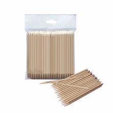 Staleks Orange wooden stick Expert 110 mm 100 pieces