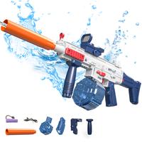 TOTOLA Automatic Electric Water Gun for Adults & Kids, 26-32 FT Long Range Squirt Guns with Dual Tanks, Large Capacity Super ...