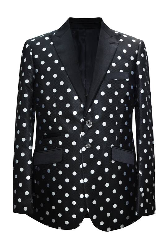 Paisley-400 Black/White - Mens Wholesale Blazers