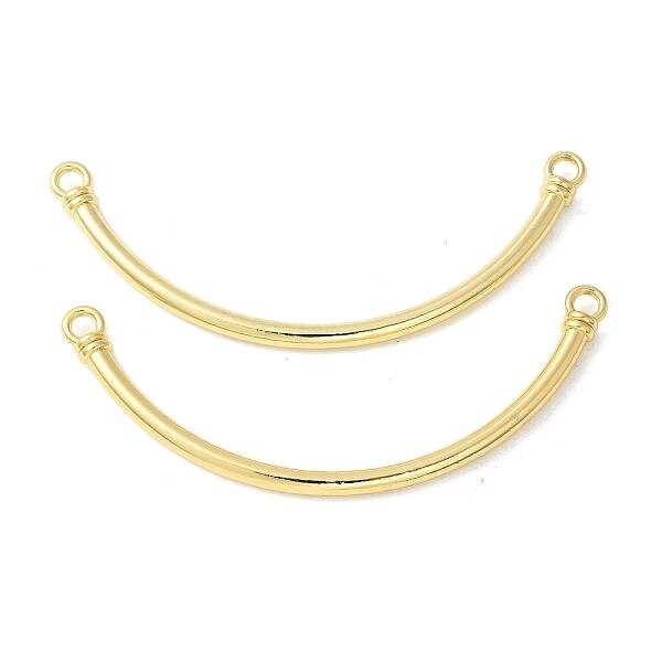 Alloy Curved Tube Connector Charms