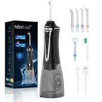 h2ofloss Water Dental Flosser -5 Modes Portable Oral Irrigator Braces Rechargeable & IPX7 Waterproof Teeth Cleaner for Home T...